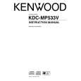 Cover page of KENWOOD KDC-MP533V Owner's Manual