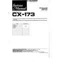 Cover page of PIONEER CX173 Service Manual