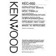 Cover page of KENWOOD KEC600 Owner's Manual