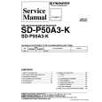 Cover page of PIONEER SDP50A3K Service Manual