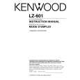 Cover page of KENWOOD LZ-601 Owner's Manual