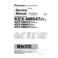 Cover page of PIONEER KEX-M8547ZT Service Manual