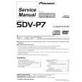 Cover page of PIONEER SDV-P7/ES/RC Service Manual