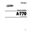 Cover page of TEAC A-770 Service Manual