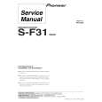 Cover page of PIONEER S-F31/XDCN Service Manual