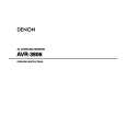 Cover page of DENON AVR3806 Owner's Manual