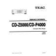Cover page of TEAC CD-P4000 Service Manual