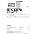 Cover page of PIONEER XR-A370SW/DDXJ Service Manual