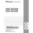 Cover page of PIONEER PDP-4214HD/KUCXC Owner's Manual