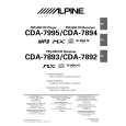 Cover page of ALPINE CDA-7995 Owner's Manual