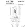 Cover page of KENWOOD KAC529S Service Manual