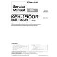 Cover page of PIONEER KEH1900R Service Manual