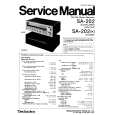 Cover page of TECHNICS SA-202 Service Manual