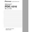 Cover page of PIONEER PDK-1016/UC Owner's Manual