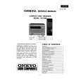 Cover page of ONKYO CR-185X Service Manual