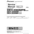 Cover page of PIONEER DEH-2000MPB/XN/EW5 Service Manual