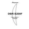 Cover page of PIONEER DBR-S200F Owner's Manual