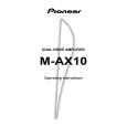 Cover page of PIONEER M-AX10/KU/CA Owner's Manual