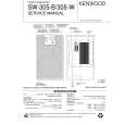 Cover page of KENWOOD SW-305-W Service Manual