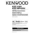 Cover page of KENWOOD KDC-X491 Owner's Manual