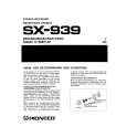 Cover page of PIONEER SX-939 Owner's Manual