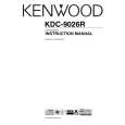 Cover page of KENWOOD KDC-9026R Owner's Manual