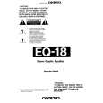 Cover page of ONKYO EQ18 Owner's Manual