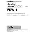 Cover page of PIONEER VSW1 Service Manual
