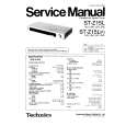 Cover page of TECHNICS STZ15L/K Service Manual