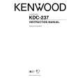 Cover page of KENWOOD KDC-237 Owner's Manual