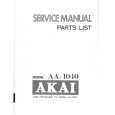 Cover page of AKAI AA-1040 Service Manual