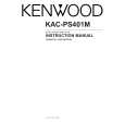 Cover page of KENWOOD KAC-PS401M Owner's Manual