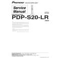 Cover page of PIONEER PDP-S20-LR/XIN1/E Service Manual