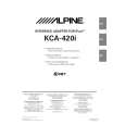 Cover page of ALPINE KCA420I Owner's Manual
