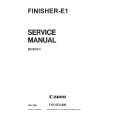 Cover page of CANON E1 FINISHER Service Manual