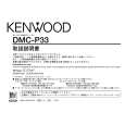 Cover page of KENWOOD DMC-P33 Owner's Manual
