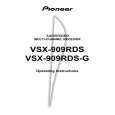 Cover page of PIONEER VSX-909RDS(-G) Owner's Manual