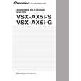 Cover page of PIONEER VSX-AX5i-S Owner's Manual