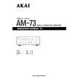 Cover page of AKAI AM-73 Owner's Manual
