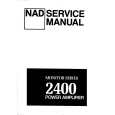 Cover page of NAD 2400 Service Manual