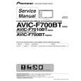 Cover page of PIONEER AVIC-F700BT/XS/EW5 Service Manual