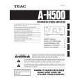 Cover page of TEAC AH500 Owner's Manual
