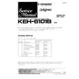 Cover page of PIONEER KEH-6100B Service Manual