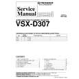 Cover page of PIONEER VSXD307 Service Manual
