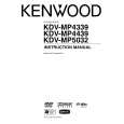Cover page of KENWOOD KDV-MP4339 Owner's Manual