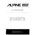 Cover page of ALPINE 3550 Service Manual