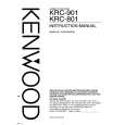 Cover page of KENWOOD KRC801 Owner's Manual