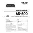 Cover page of TEAC AD-600 Service Manual