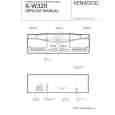 Cover page of KENWOOD X-W320 Service Manual
