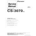 Cover page of PIONEER CS-3070/XE Service Manual